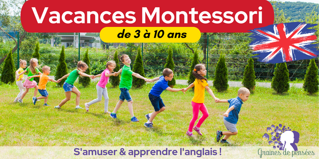 Stage bilingue Montessori chez Graines de Pensées à Grasse