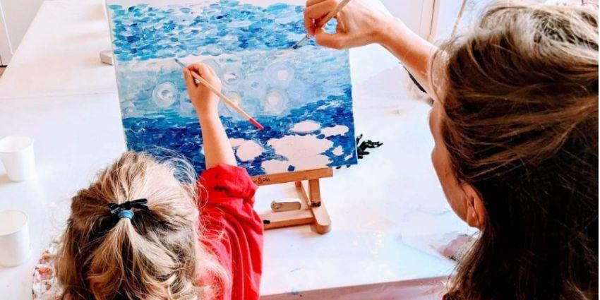 NOUVEAU : atelier peinture à 4 mains, Parent-Enfant à Antibes