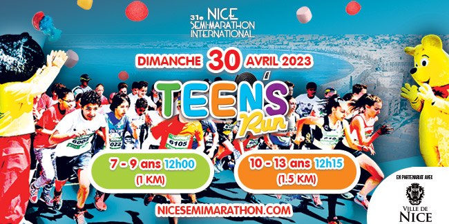 Teen's Run et Family Run du Nice semi-marathon | Dès 7 ans