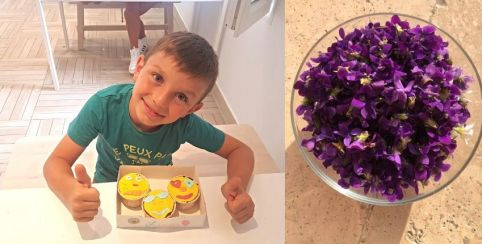 Atelier pâtisserie : "cupcakes smiley" et cueillette au Mas de l'Olivine à Peymeinade